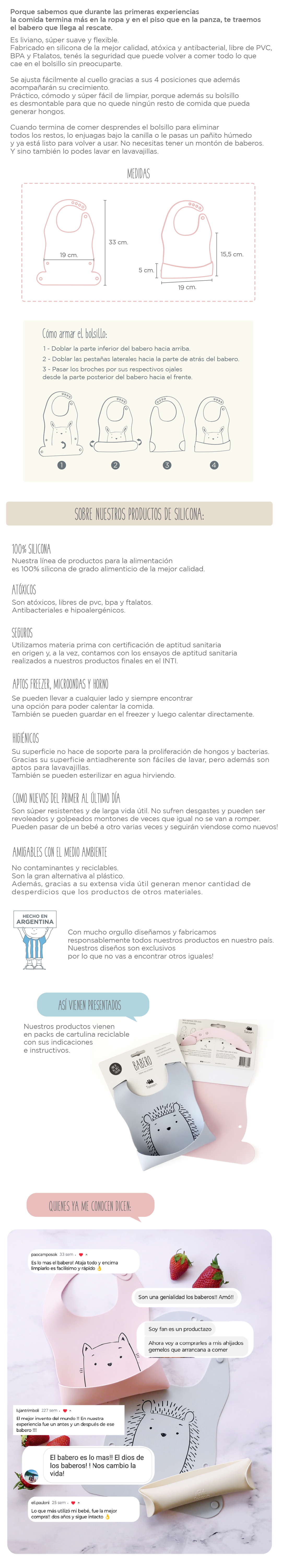 Descripcion baberos